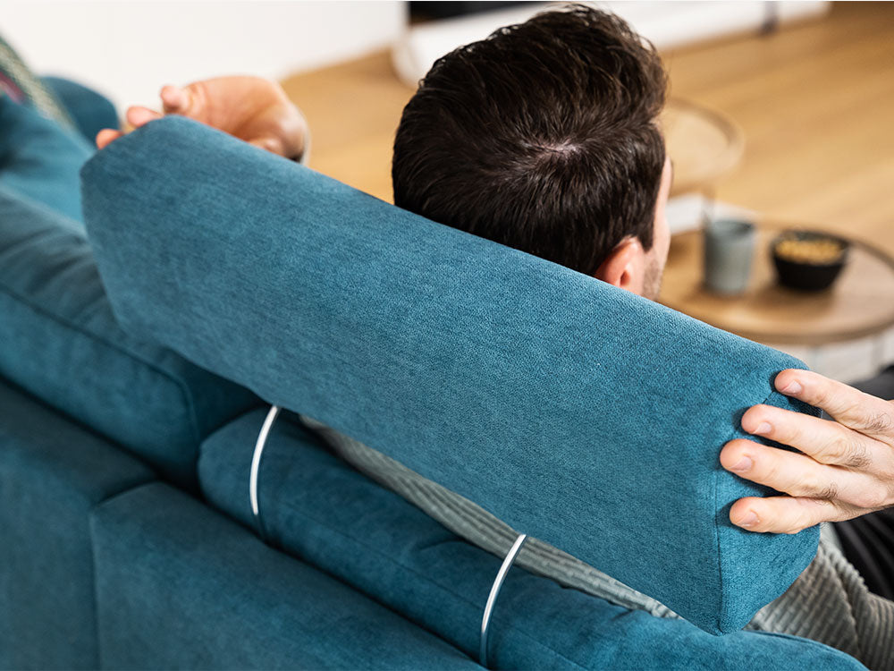 Nackenkissen Kopfstütze Nachrüstkopfstütze für Sofa Couch Sessel braun