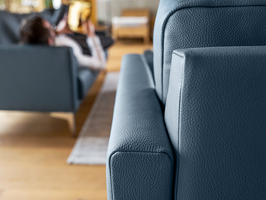 Modulare 7-Sitzer Leder Wohnlandschaft METTE –